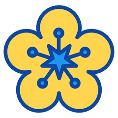 flower two tone icon