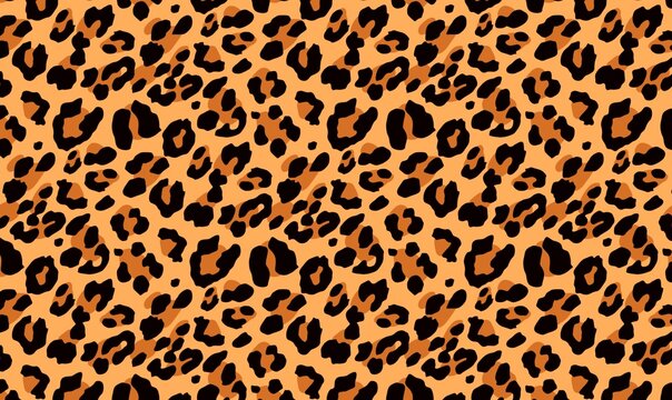 Wild Animal Leopard,Cheetah Skin Texture Seamless Pattern Background