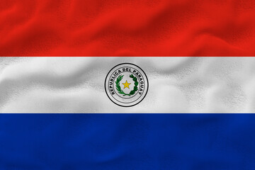 Obraz premium National flag of Paraguay. Background with flag of Paraguay