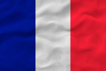 National flag of  Saint Martin. Background  with flag of Saint Martin.