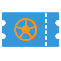 ticket flat icon