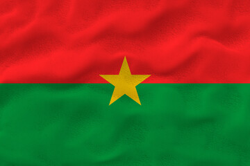 National flag of Burkina Faso.. Background  with flag of Burkina Faso..