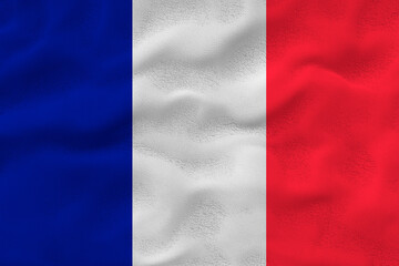 National flag of Clipperton island. Background  with flag of Clipperton island.