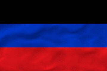National flag of Donetsk People's Republic. Background  with flag of Donetsk People's Republic.