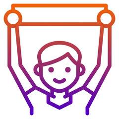 fanclub gradient line icon