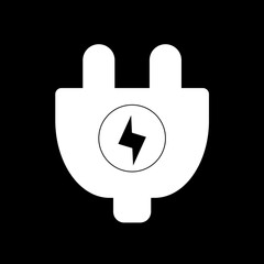 the icon of electric charger