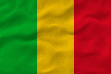 Obraz premium National flag of Mali. Background with flag of Mali.