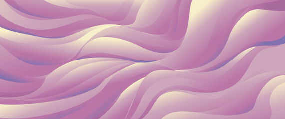 Abstract pink pastel colors wavy shape pattern background. Vector illustration