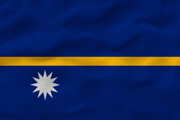 National flag of Nauru. Background  with flag of Nauru.