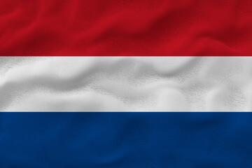 National flag of Netherlands. Background  with flag  of Netherlands.