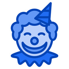 clown blue icon