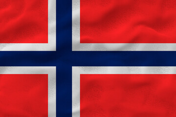 Fototapeta premium . National flag of Svalbard. Background with flag of Svalbard.
