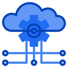 cloud blue icon