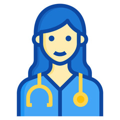 doctor two tone icon