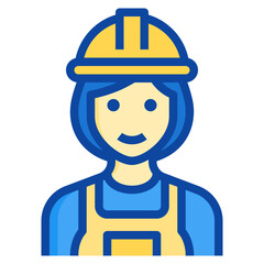 laborer two tone icon