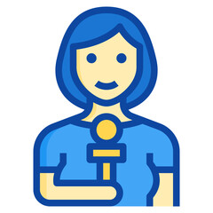 reporter two tone icon