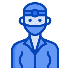 dentist blue icon