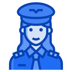 pilot blue icon