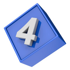 Fototapeta premium Number 3D Render