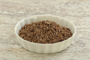 Zira seeds in the bowl