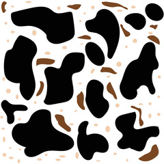 Seamless pattern with cow print