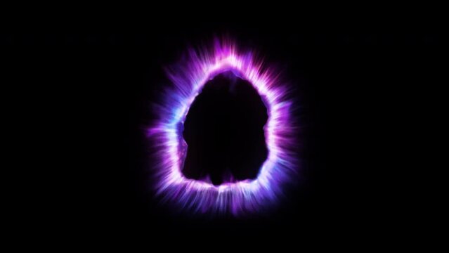 Magic portal seen  a teleportation vortex on background footage motion graphics, a background or overlay 4K drag and drop editing software supporting blending modes. VFX elements.