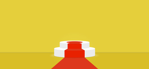 Meadowlark color abstract with stage podium display platform, modern studio, wall scene fashion, stage podium scene with for Award Ceremony and colorful presentation simple art spotlight summer banner