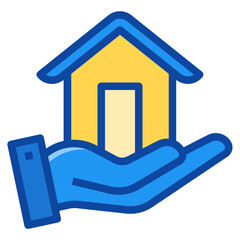 house two tone icon