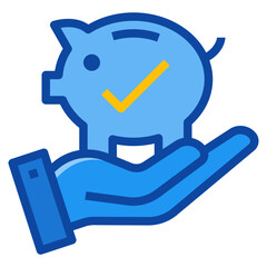 saving two tone icon