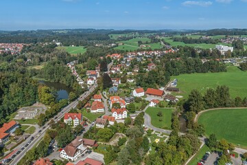 Wangen im Luftbild - Eneglberg und Schie&szlig;stattweiher
