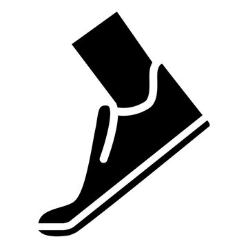 foot and shoe icon illustration