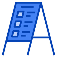 board food truck blue icon