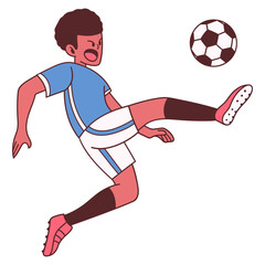 soccer player jump