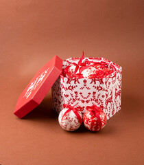 Gift Set of New Year's Christmas balls toys for the Christmas tree