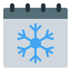 winter flat icon