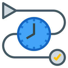 working time flat icon