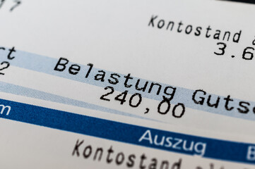 Girokonto Kontoausz&uuml;ge Bank