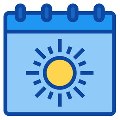 summer two tone icon