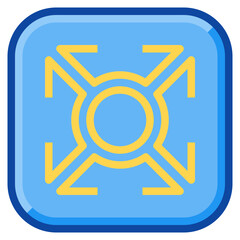 Obraz premium roundabout two tone icon