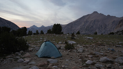 Hiking on the Pacific Crest Trail in California, USA.