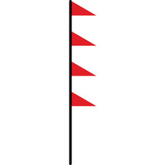 Indonesian Flagpole Element