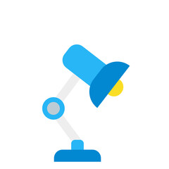 Lamp icon in flat style, use for website mobile app presentation Desk lamp. Standing desk lamp interior modern decorative furniture garish jpg flat illustrations isolated jpeg 
