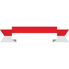 Indonesian Flag Ribbon