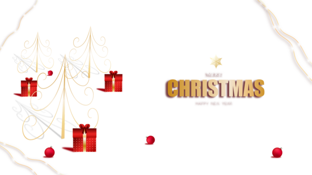 Merry Christmas banner or party invitation background .Merry Christmas vector text Calligraphic Lettering Vector illustration. 2023