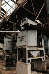 Fototapeta na wymiar an old abandoned factory