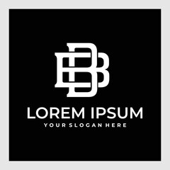Elegant BB Letter Linked Monogram Logo Design