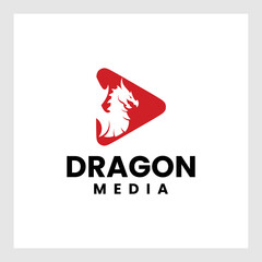 colorful dragon logo design vector.Initial D logo design for red Dragon, for brand, company, bussiness and other media. Vector EPS 10