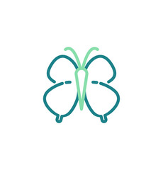 butterfly icon vector illustration logo template for many purpose. Isolated on white background.