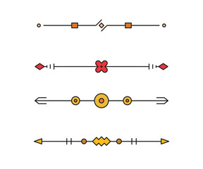 decorative text dividers and separators illustration