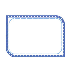 Blue Futuristic Frame